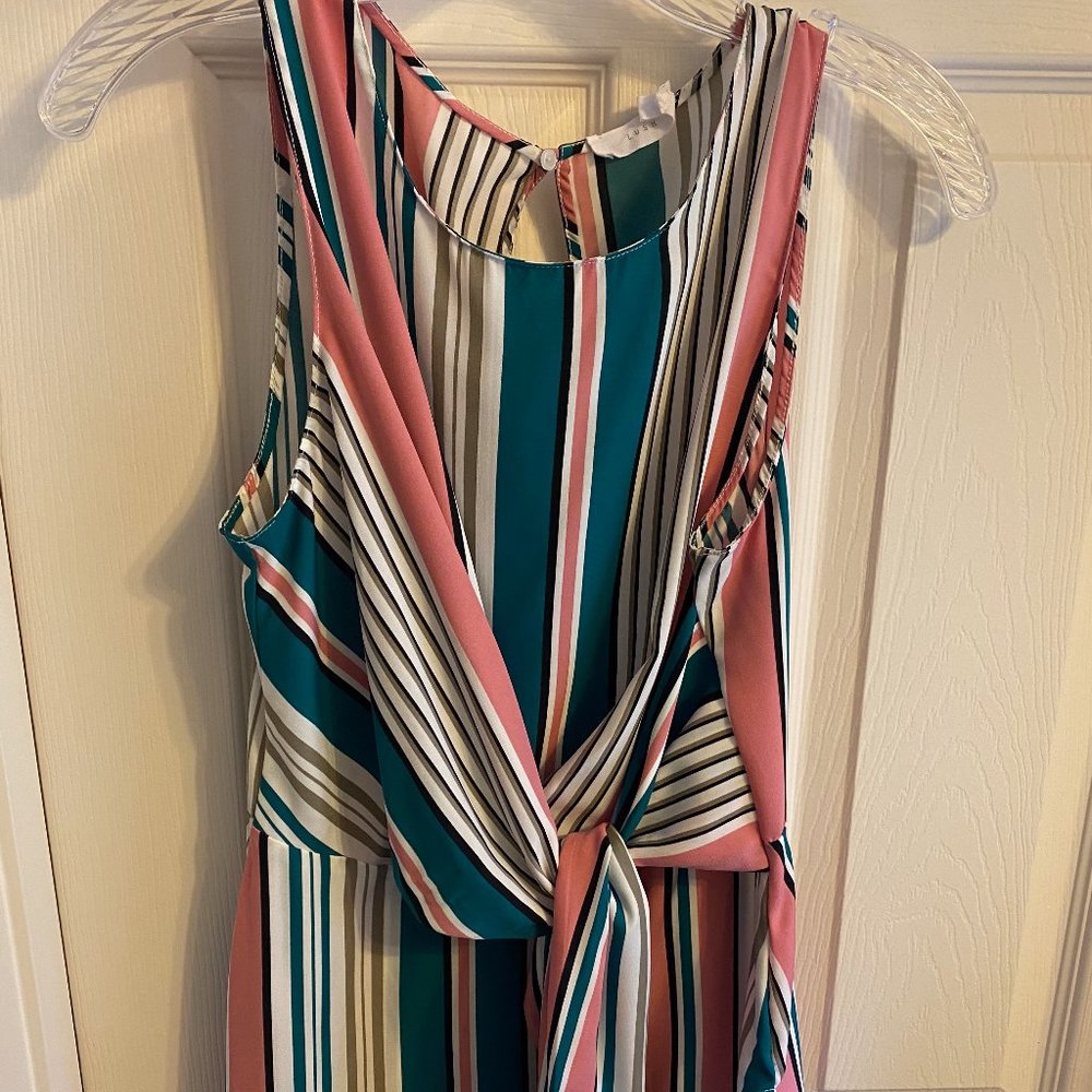 Lush size small tunic style striped top